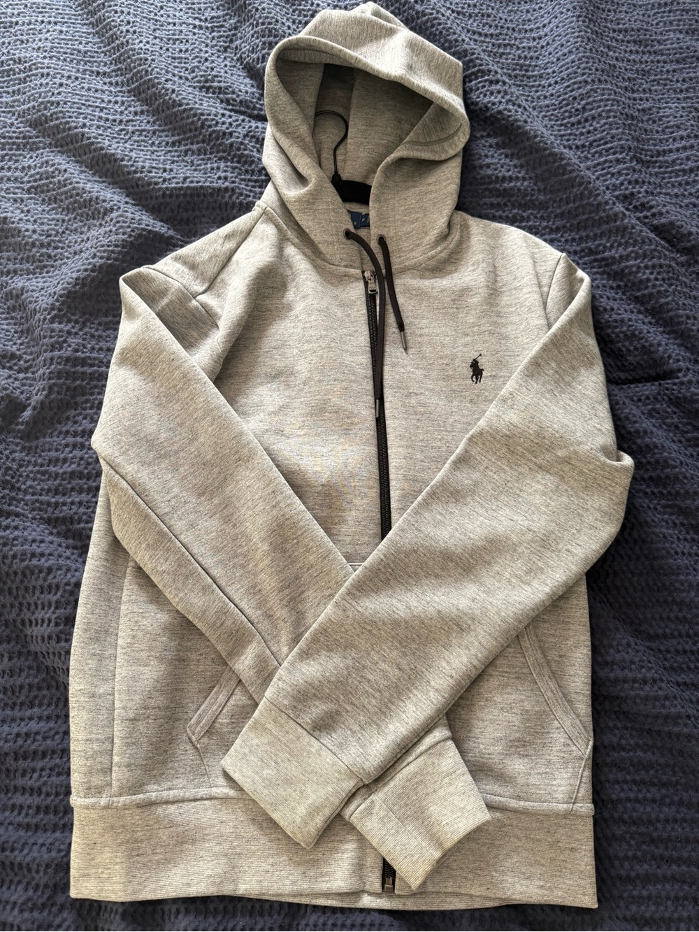 Ralph Lauren Light Gray Full-Zip Hoodie
